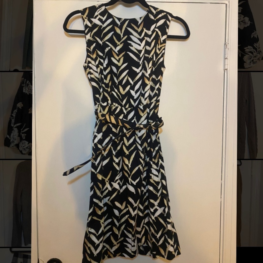 Grace Elements Flora print belted dress - medium